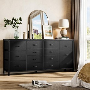 14 Drawer Dresser, 63 Inch Dresser TV Stand with Power Outlet - 1 of 4