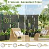 Lirago,Black Iron Planters with Hollow Pattern Screen-Functional Decorative Wall with Climbing Frame for Indoor/Outdoor - 3 of 4