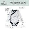 Honest Baby 2-Piece Long Sleeve Organic Cotton Bodysuit & Side Snap Bodysuit - 3 of 4