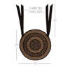 Black & Tan Jute Chair Pad 15 inch Diameter Set of 6 - 3 of 4