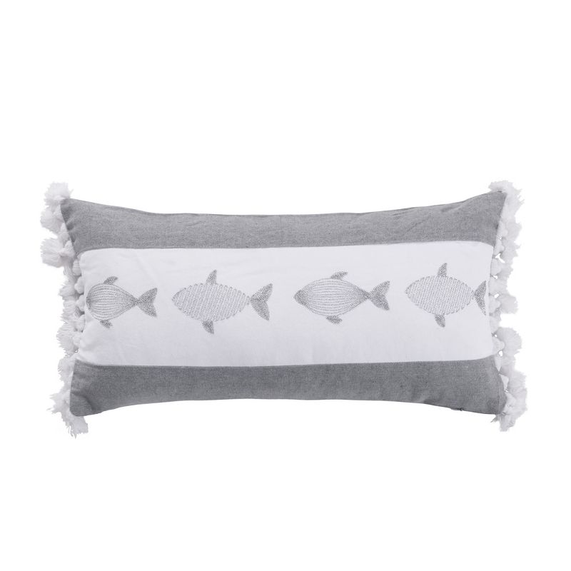 Nantucket Fish Tassled Decorative Pillow - Levtex Home, 1 of 4