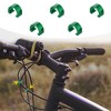 Unique Bargains Bicycle MTB Brake Cable Derailleur Line Case C Shape Buckle Clasps Green 5 Pcs - 2 of 4