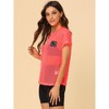 Allegra K Women's Mesh Cover Up Raglan Sleeve Sheer Fishnet Blouses - 4 of 4