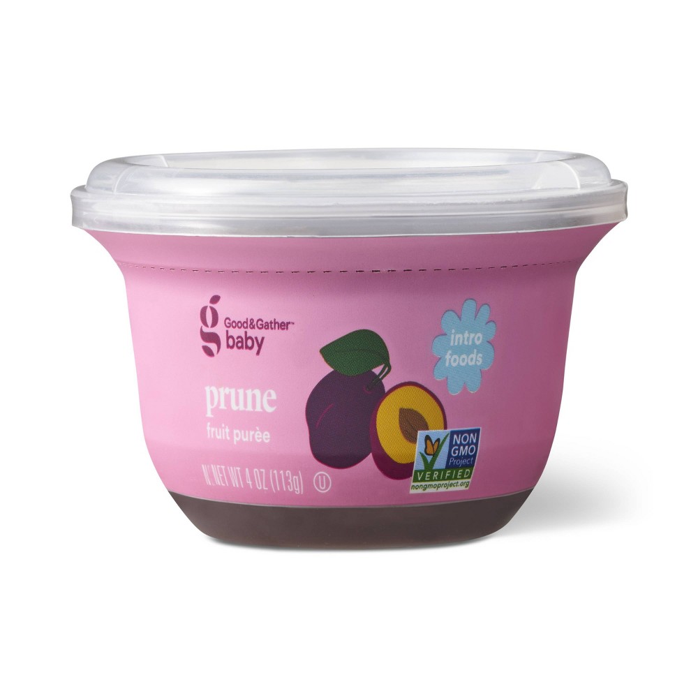 Baby Food Tub - Prune - 4oz - Good & Gather™: Non-GMO, Kosher, 6 Months and Up, Pureed