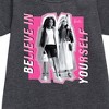 - Barbie - Believe In Yourself Graphic Short Sleeve Fleece Dress - 2 of 3
