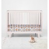 Bacati - Mod Sports Print Blue Orange Chocolate 100 percent Cotton Universal Baby US Standard Crib or Toddler Bed Fitted Sheet - 4 of 4