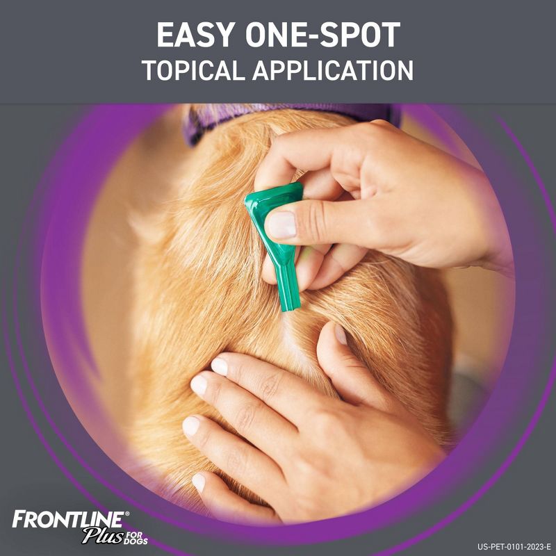 Frontline Plus Flea and Tick Treatment for Dogs - 3 doses, 6 of 8