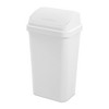 Sterilite 13 Gallon Plastic Swing Top Spave Saving Flat Side Lidded  Wastebasket Trash Can For Kitchen, Garage, Or Workspace, Black (8 Pack) :  Target