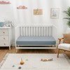 Muslin Fitted Crib Sheet, Extra Soft 100% Muslin Cotton Crib Sheets for Standard Crib and Toddler Mattresses by Comfy Cubs - 2 of 4