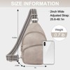 FATMOON Small Sling Bag for Women, Vegan Leather Fanny Pack Crossbody Bags for Women, Chest Bag With Guitar Strap - 3 of 4