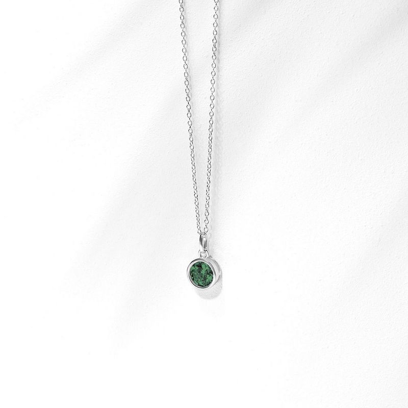 Girls' Birthstone Cubic Zirconia Sterling Silver Necklace - In Season Jewelry, 5 of 8