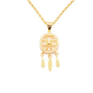 Aria Jeweler Inc Chain with Dream Catcher Pendant - 1 of 3