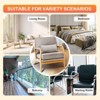 Tufted Accent Armchair with Pillow, Mid-Century Lounge Chair with Wood Frame & Cushioned Seat for Living Room, Bedroom or Office - 2 of 4