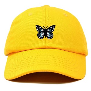Dalix Butterfly Embroidered Cap Cotton Baseball Hat Garden Womens - 1 of 4