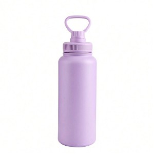 BABYYER A 1000ml Water Bottle Or Cup Comes In A Variety Of Colors. The Vacuum Insulated Hot Cooler With A Handle Is Perfect For Outdoor Activities - 1 of 4