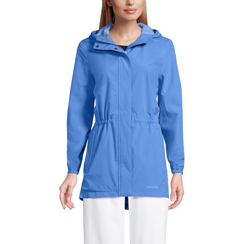 Lands' End Women's Waterproof Hooded Packable Raincoat, 1 of 8