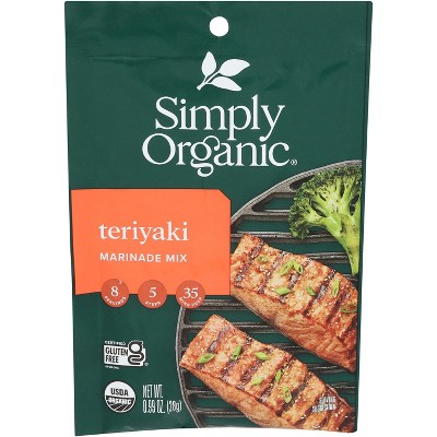 Simply Organic Marinade Mix Teriyaki -.99 oz (Case of 12)