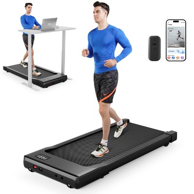 DeerRun 14.96*31.5inches Run belt under desk walking pad 1.2 horsepower 250 lbs capacity