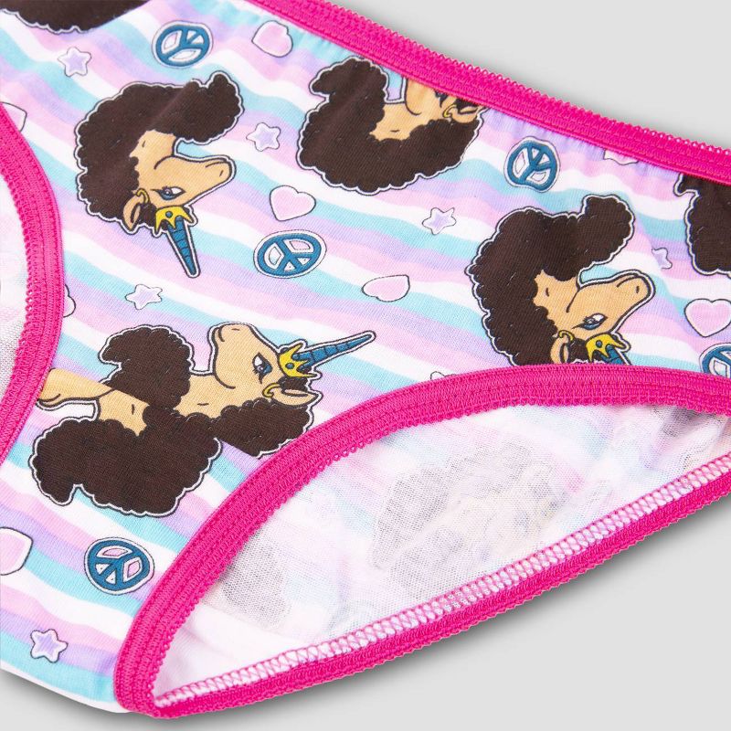 Girls' Afro Unicorn 7pk Underwear, 3 of 5