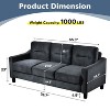 CAVINAS Sofa Couch Modern Velvet Upholstered Sofa Couch with Solid Wood Legs - 4 of 4