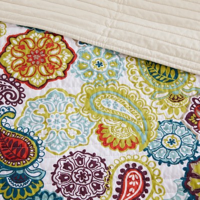 Twin Purple Microfiber Reversible Kids Quilt Set
