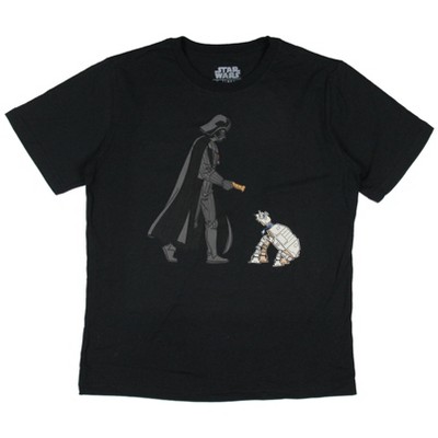 Star Wars Boy's Darth Vader the AT-AT Trainer Meme Kids Short Sleeve T-Shirt