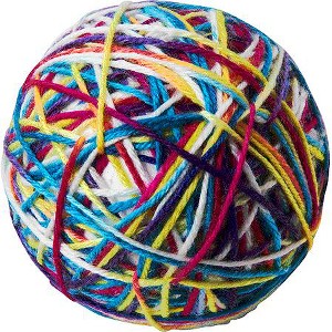 ETHICAL/SPOT Sew Much Fun Yarn Ball Cat Toys - 3.5" (1 pk) - 1 of 1