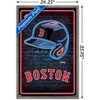 Trends International MLB Boston Red Sox - Neon Helmet 23 Framed Wall Poster Prints - 3 of 4