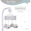 Trend Lab Musical Nursery Crib Mobile - Chevron Gray - 4 of 4