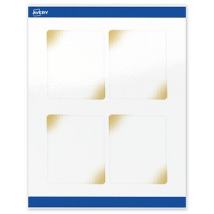 Avery Rectangle Labels, Gold Blush Pattern, 4" x 3-1/3" - 1 of 4