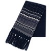 CTM Men's Heavy Knit Winter Pattern Scarf - 4 of 4