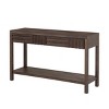 Console Table Entryway Narrow with Drawers and Shelf, Wood Accent Table for Hallway, Living Room or Foyer-Maison Boucle - 4 of 4