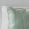Sapphtopaz 3-Piece Reversible Scalloped Edge Quilt Set & Shams, Cottage/Country Style Queen Sheet Set (1 Quilt, 2 Pillow Shams) - 4 of 4