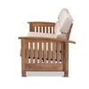 Charlotte Fabric Upholstered Wood 3 Seater Sofa Taupe/Brown - Baxton Studio: Elegant Mission Style Design, Foam-Padded - 3 of 4