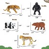 10 Piece Safari Animal Figurines Set Realistic Wild Zoo Animals with Elephant Lion Tiger Giraffe Educational Toys for Toddlers Boys Girls - 4 of 4