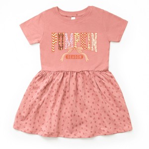 Pumpkin Season Patterns - Toddler Graphic Dress - 1 of 3