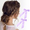 Unique Bargains Fashion Double Ribbon Hair Clips Hairdo Clip 2 Pcs - 3 of 4