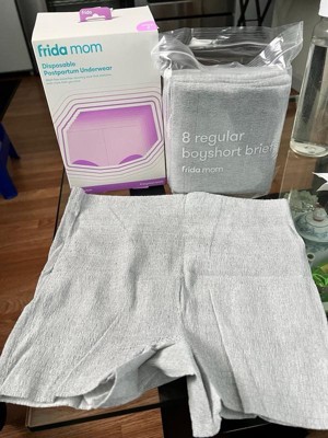 Frida Mom Disposable Postpartum Underwear Boy Shorts Briefs - Regular 8ct :  Target