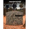 Hunting Blind 270 Degree See Through Ground Blind for Turkey  Hunting, Camouflage Pop Up Hunting Blinds Ground Waterproof Portable Concealed Shelter - 4 of 4