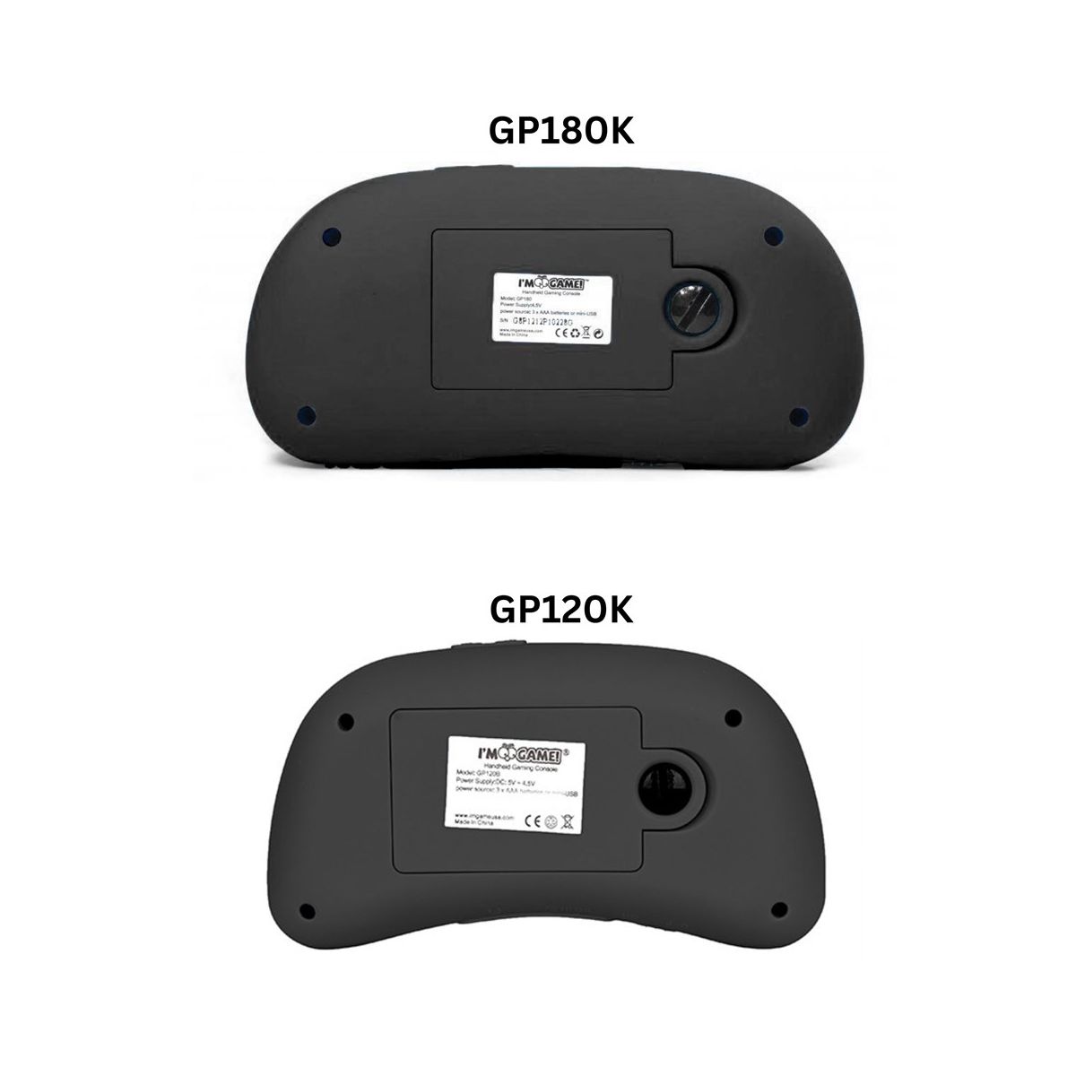 I'm Game 2-PACK Handheld Game Console, 120 & 180 Built-in Games Combo (Black) - thumbnail 2