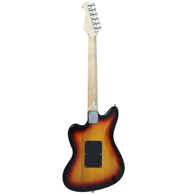 Monoprice Offset OS30 DLX Electric Guitar with Gig Bag - Sunburst, 6 String, Soapbar Pickups, Basswood Body, Maple Neck - Indio Series, 2 of 7