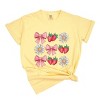 Simply Sage Market Coquette Strawberry Floral Garment Dyed Tee - 2 of 4