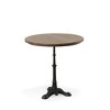 Carolina Living Mila Pedestal Base Dining Table Brown/Black: Mango Wood Top, Iron Frame, 30" Width - 2 of 4