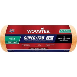 Wooster Genuine 9" Non-Beveled Super/Fab FTP 3/4" Nap Roller Cover - RR933-9 - 1 of 3