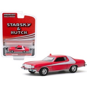 1976 Ford Gran Torino Red (Dirty Version) "Starsky and Hutch" (1975-1979) TV Series 1/64 Diecast Model Car by Greenlight - 1 of 3