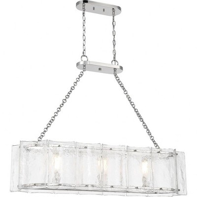 Savoy House Genry 3 - Light Chandelier in  Polished Nickel