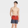 Men's 7" Colorblock Swim Trunks - Goodfellow & Co™ Roasted Pepper - image 3 of 3