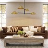 Rennnsan Theorica 40" W 4 -Light Dimmable Industrial Tiered Kitchen Island Pendant in Brass & Gold - 4 of 4