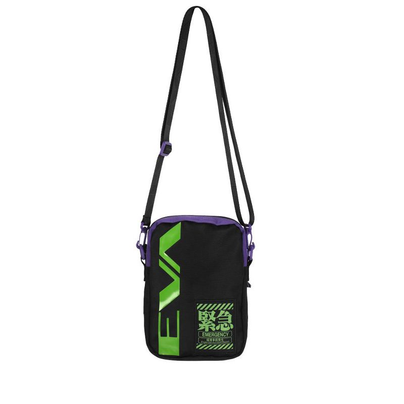 Neon Genesis Evangelion EVA Emergency Black Mini Messenger Bag, 1 of 5