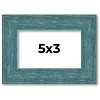 PosterPalooza | Photo Size Simple Blue Picture Frame - UV Acrylic, Foam Board Backing, Hanging Hardware - 2 of 4